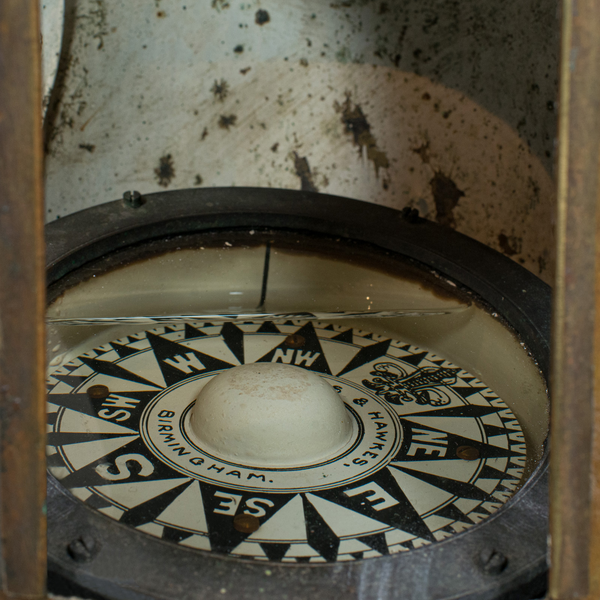 Vintage Binnacle Compass, English, Brass, Maritime, Navigation, Instrument - London Fine Antiques