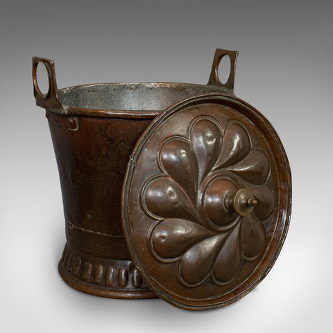 Antique Coal Box, French, Art Nouveaux, Fireside, Bucket, 20th Century, C.1920 - London Fine Antiques