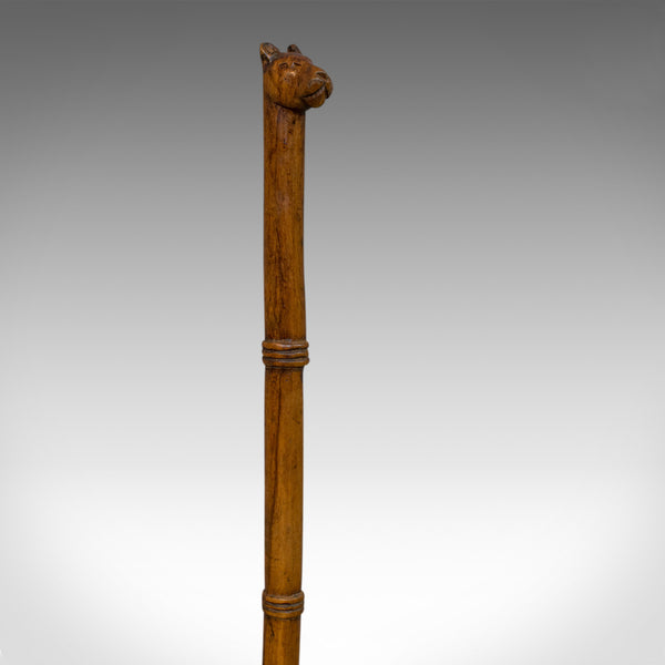 Antique Back Scratcher, English, Beech, Treen, Dog Motif, Regency, Circa 1820 - London Fine Antiques