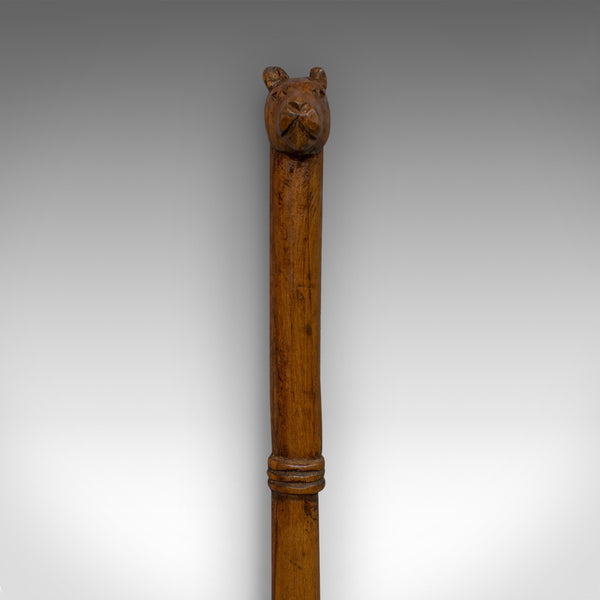 Antique Back Scratcher, English, Beech, Treen, Dog Motif, Regency, Circa 1820 - London Fine Antiques