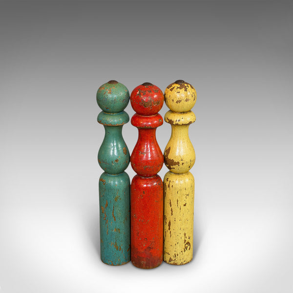 Antique Skittles Set, English, Pine, Indoor, Garden, Bowling, Oak, Victorian - London Fine Antiques