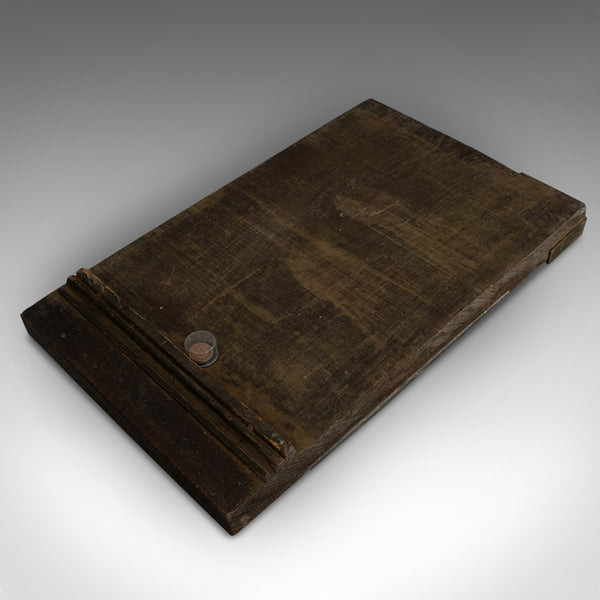 Antique Shove Ha'penny Board, English, Mahogany, Travel, Gaming, Coins, 1900 - London Fine Antiques