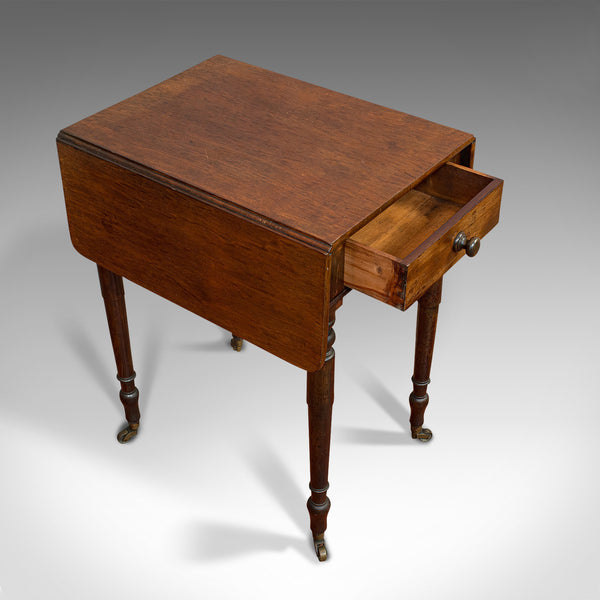 Antique Pembroke Table, English, Mahogany, Drop Flap, Occasional, Regency - London Fine Antiques