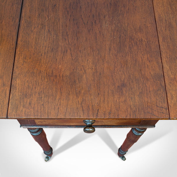 Antique Pembroke Table, English, Mahogany, Drop Flap, Occasional, Regency - London Fine Antiques