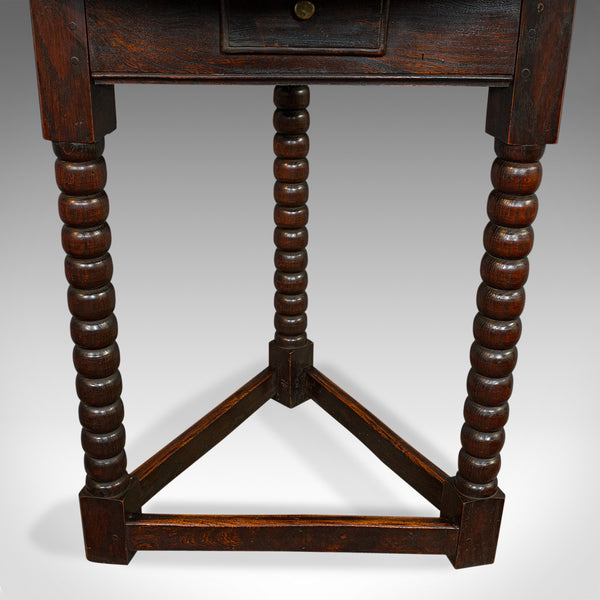 Antique Cricket Table, English, Elm, Lamp, Side, Victorian, Circa 1890 - London Fine Antiques