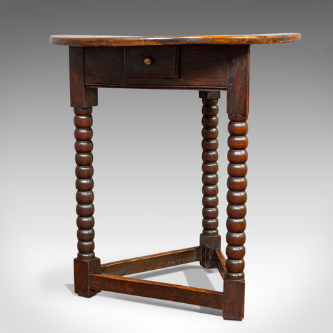 Antique Cricket Table, English, Elm, Lamp, Side, Victorian, Circa 1890 - London Fine Antiques