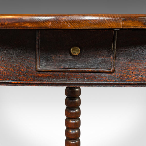 Antique Cricket Table, English, Elm, Lamp, Side, Victorian, Circa 1890 - London Fine Antiques