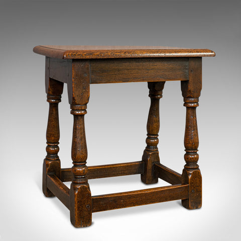 Antique Tea Table, English, Oak, Joint Stool, Coffee, Victorian, Circa 1900 - London Fine Antiques