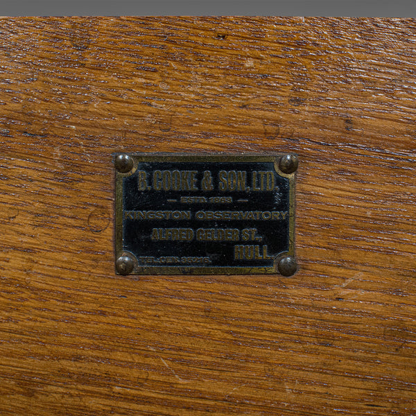 Vintage Box Compass, English, Oak, Brass, Gimbal, Maritime, Navigation, Aid - London Fine Antiques