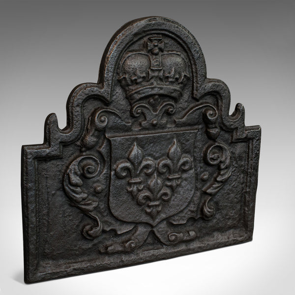 Antique Fire Back, English, Cast Iron, Fireplace, Reflector, Victorian, 1880 - London Fine Antiques