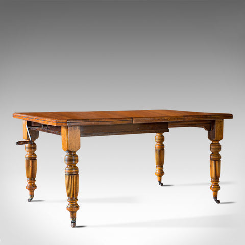Antique Extending Dining Table, English, Walnut, Seats 4-6, Victorian, 1890 - London Fine Antiques
