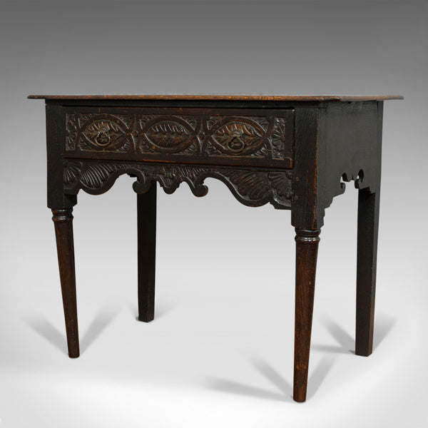Antique Lowboy, Scottish, Oak, Occasional, Side Table, Georgian, Circa 1760 - London Fine Antiques