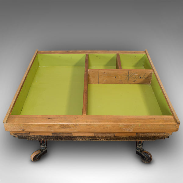Designer Coffee Table, English, Pine, Glass, BBC, Money For Nothing, Sarah Moore