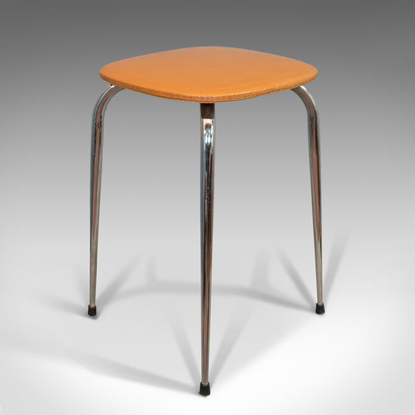 Pair Of Vintage Lounge Stools, French, Leatherette, 1960s Stool, 20th Century - London Fine Antiques