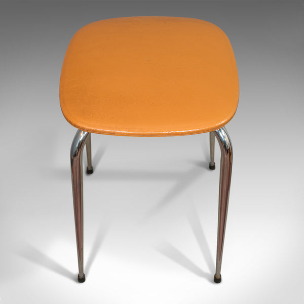 Pair Of Vintage Lounge Stools, French, Leatherette, 1960s Stool, 20th Century - London Fine Antiques