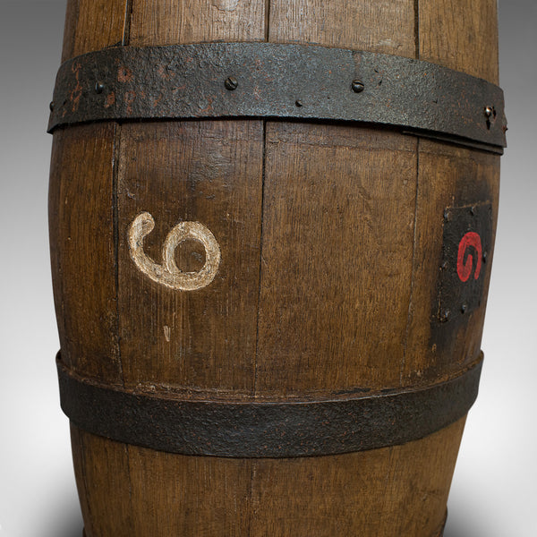 Antique Coopered Whiskey Barrel, English, Oak, Oval, Stick Stand, Victorian - London Fine Antiques