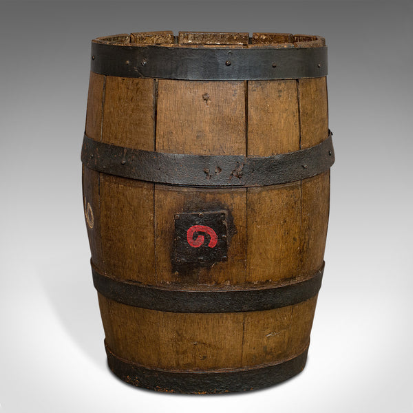 Antique Coopered Whiskey Barrel, English, Oak, Oval, Stick Stand, Victorian - London Fine Antiques