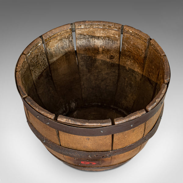 Antique Coopered Whiskey Barrel, English, Oak, Oval, Stick Stand, Victorian - London Fine Antiques