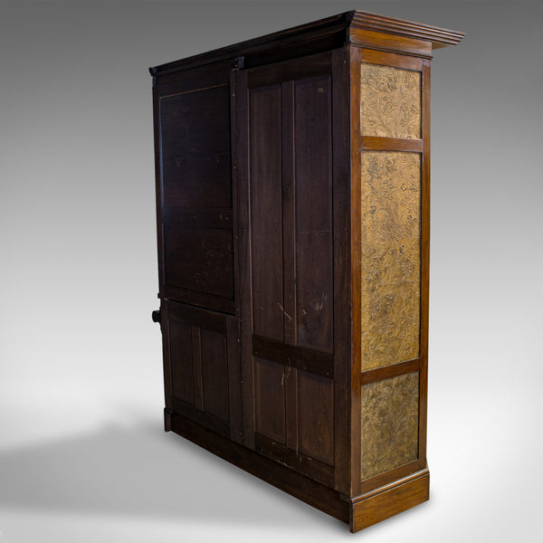 Antique Wardrobe, English, Walnut, Art Deco, Vanity, Liberty of London, C.1920 - London Fine Antiques