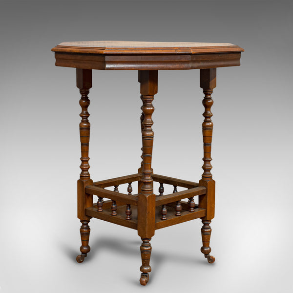 Antique Lamp Table, English, Walnut, Octagonal, Side, Games, Edwardian, C.1910 - London Fine Antiques