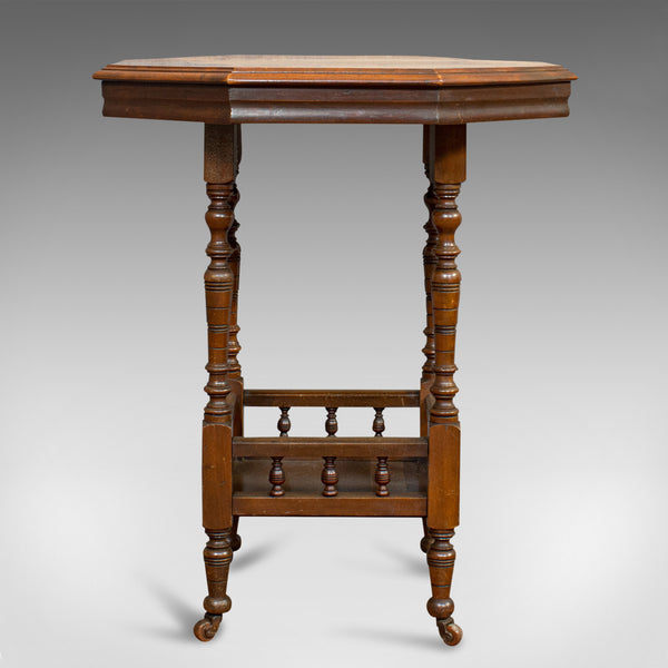 Antique Lamp Table, English, Walnut, Octagonal, Side, Games, Edwardian, C.1910 - London Fine Antiques