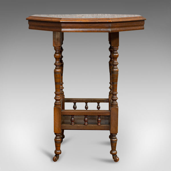 Antique Lamp Table, English, Walnut, Octagonal, Side, Games, Edwardian, C.1910 - London Fine Antiques