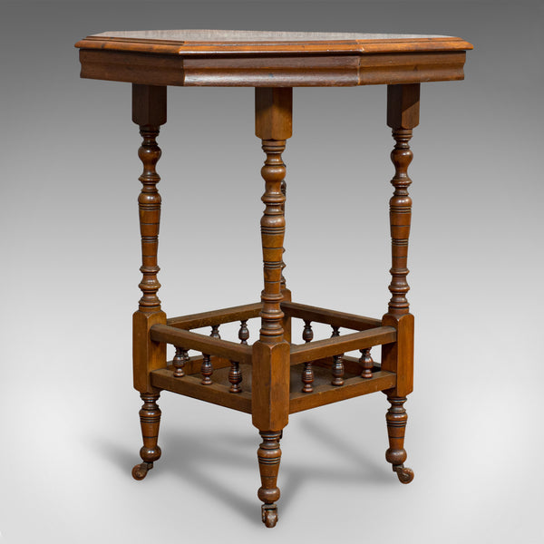 Antique Lamp Table, English, Walnut, Octagonal, Side, Games, Edwardian, C.1910 - London Fine Antiques
