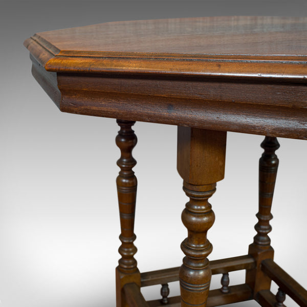 Antique Lamp Table, English, Walnut, Octagonal, Side, Games, Edwardian, C.1910 - London Fine Antiques