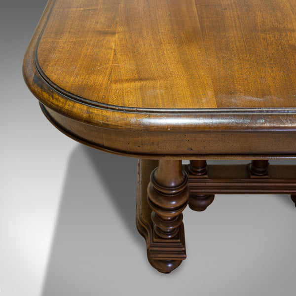 Large Antique Extending Dining Table, French, Walnut, Seats 4-10, Circa 1900 - London Fine Antiques