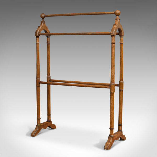 Large Antique Towel Rack, Mahogany, Clothes Horse, Dryer, Victorian, Circa 1880 - London Fine Antiques