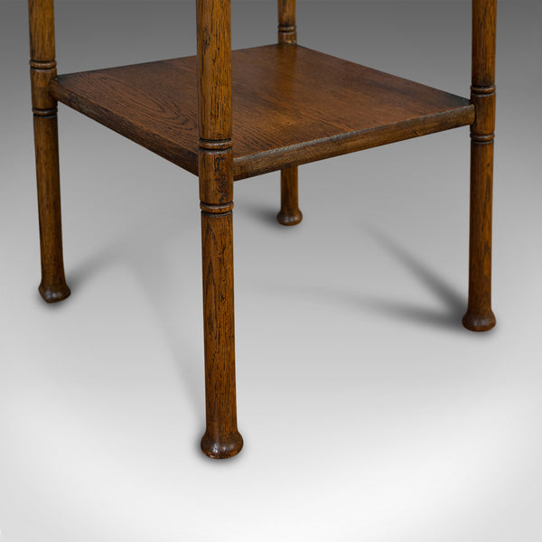 Antique Jardiniere, English, Oak, Plant Stand, Liberty-esque, Arts and Crafts