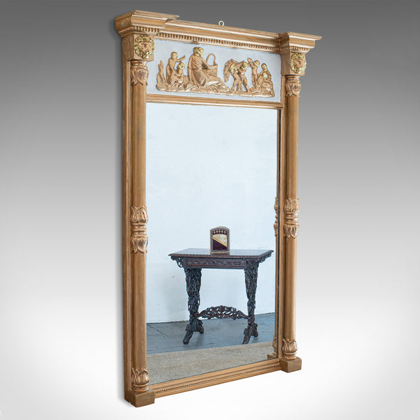 Antique Pier Mirror, English, Gilt Gesso, Classical Taste, Regency, Circa 1820