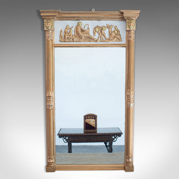 Antique Pier Mirror, English, Gilt Gesso, Classical Taste, Regency, Circa 1820