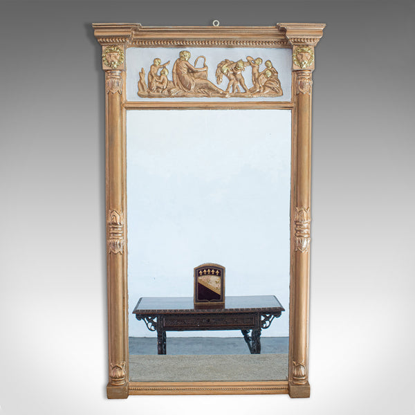 Antique Pier Mirror, English, Gilt Gesso, Classical Taste, Regency, Circa 1820