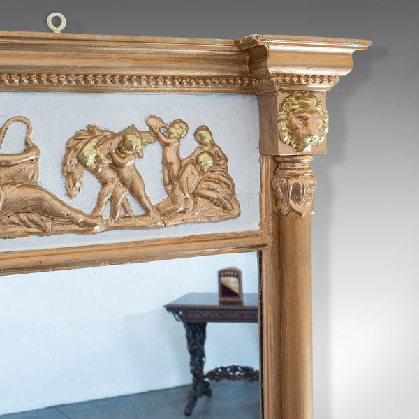 Antique Pier Mirror, English, Gilt Gesso, Classical Taste, Regency, Circa 1820