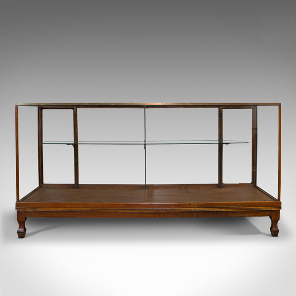 Antique Haberdashery Cabinet, Mahogany, Glass, Museum Showcase, Edwardian, 1910