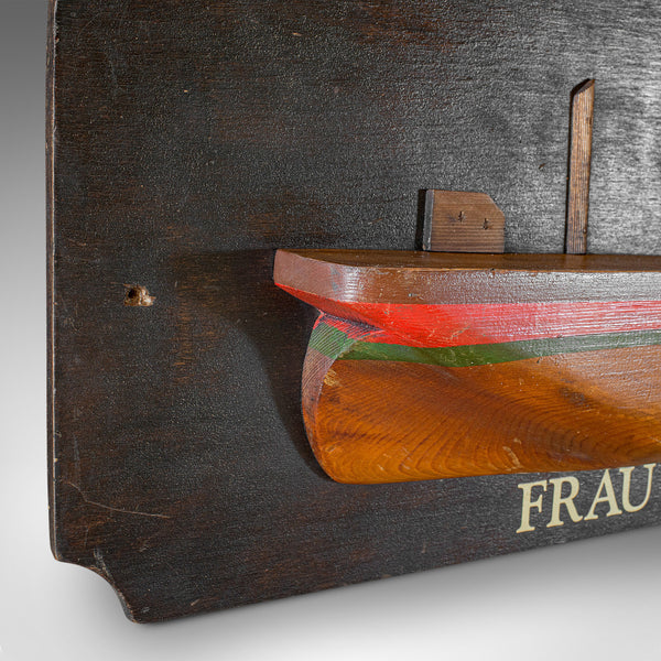Vintage Half Hull Plaque, Pine, Decorative, Maritime, Schooner, Model, C.1930 - London Fine Antiques
