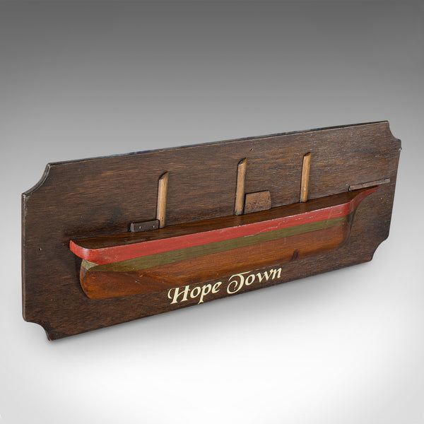 Vintage Maritime Half Hull, English, Pine, Decorative, Ship, Plaque, Circa 1930 - London Fine Antiques