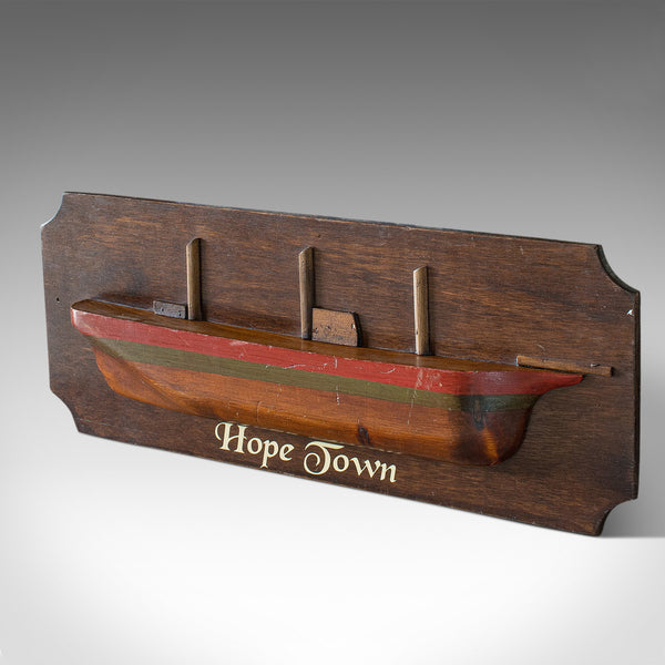 Vintage Maritime Half Hull, English, Pine, Decorative, Ship, Plaque, Circa 1930 - London Fine Antiques