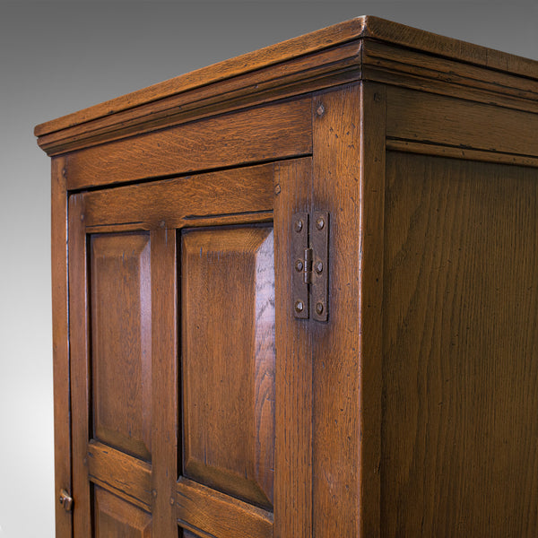 Antique Hall Cupboard, English, Ipswich Oak, Wardrobe, Reception, Cloak, 1910 - London Fine Antiques