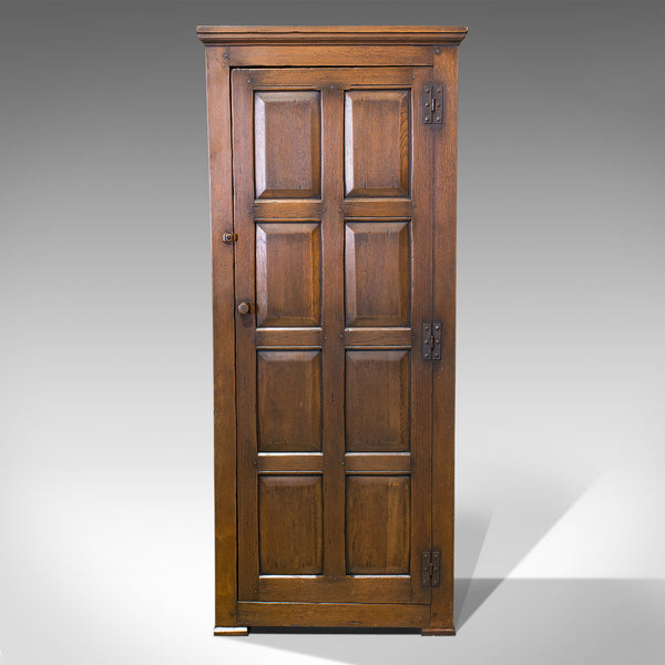 Antique Hall Cupboard, English, Ipswich Oak, Wardrobe, Reception, Cloak, 1910 - London Fine Antiques