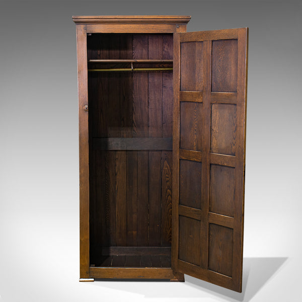Antique Hall Cupboard, English, Ipswich Oak, Wardrobe, Reception, Cloak, 1910 - London Fine Antiques