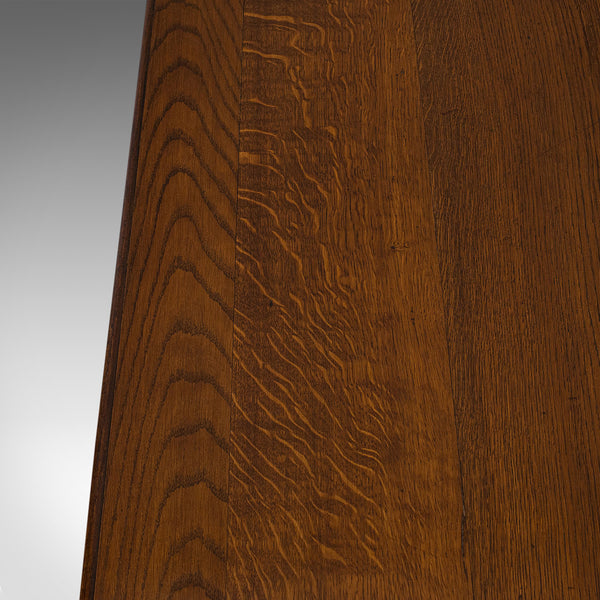 Antique Dresser Base, English, Oak, Side, Hall, Table, Edwardian, Circa 1910