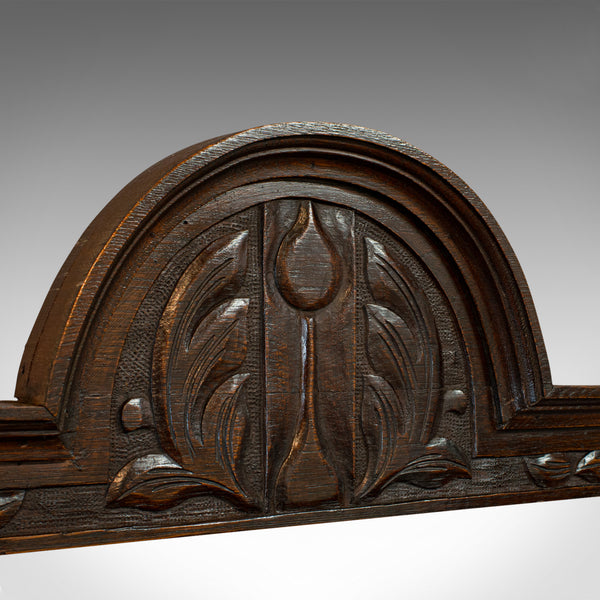 Antique Hall Stand, English, Oak, Stick, Coat, Hat, Stand, Edwardian, C.1910