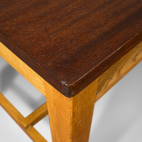 Vintage Lab Table, English, Teak, Oak, Kitchen, Dining, J&J Siddons, Circa 1960