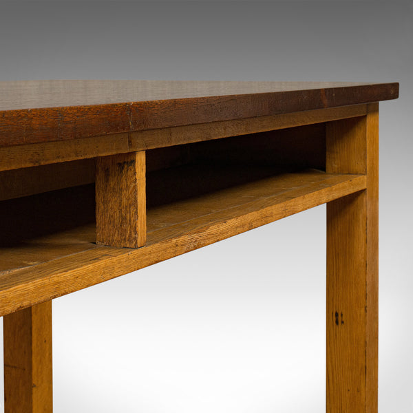 Vintage Lab Table, English, Teak, Oak, Kitchen, Dining, J&J Siddons, Circa 1960