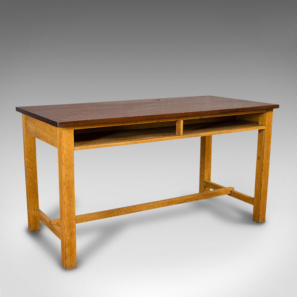 Vintage Lab Table, English, Teak, Oak, Kitchen, Dining, J&J Siddons, Circa 1960