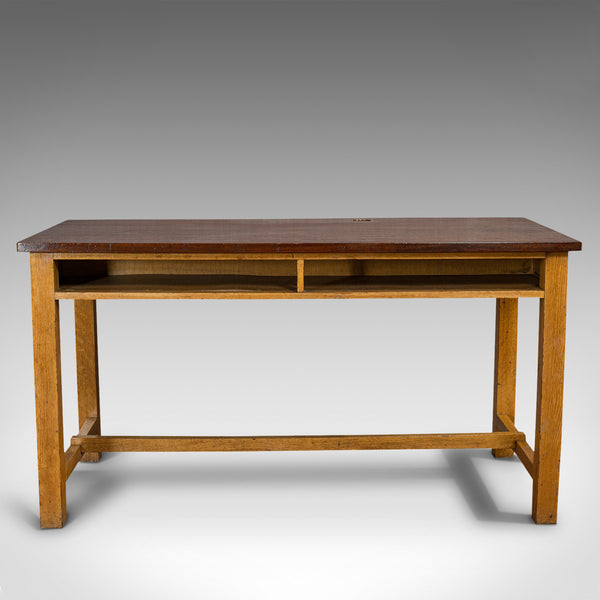 Vintage Lab Table, English, Teak, Oak, Kitchen, Dining, J&J Siddons, Circa 1960