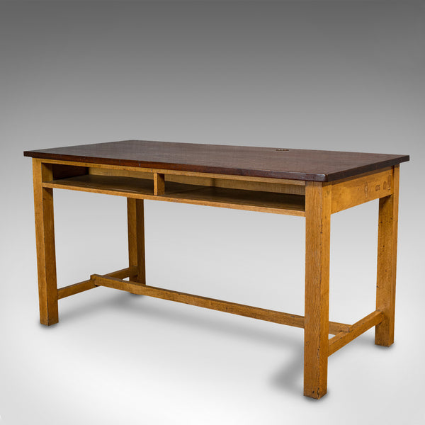 Vintage Lab Table, English, Teak, Oak, Kitchen, Dining, J&J Siddons, Circa 1960