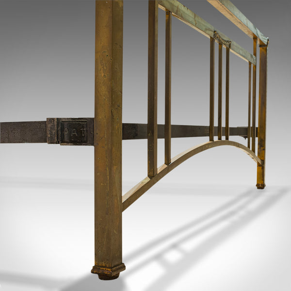 Antique Bed Frame, English, Brass, Iron, Double Bedstead, Victorian, Circa 1880 - London Fine Antiques